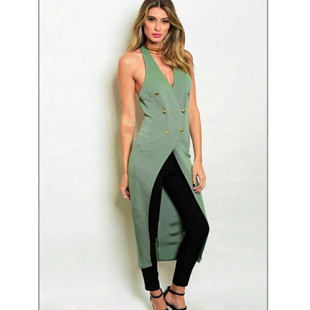 Asymmetrical Halter Top
